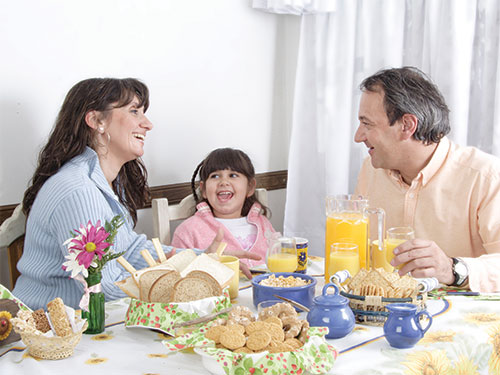 Photo: Family dinner.