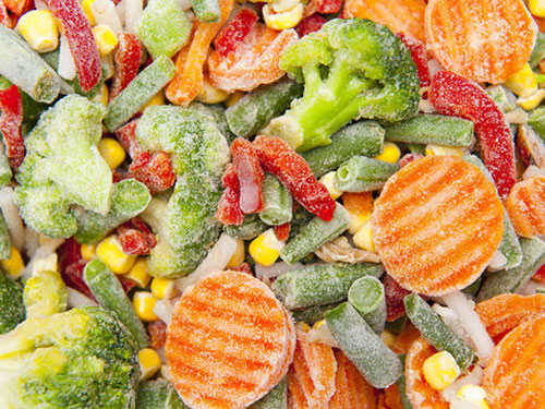 Frozen vegetables.