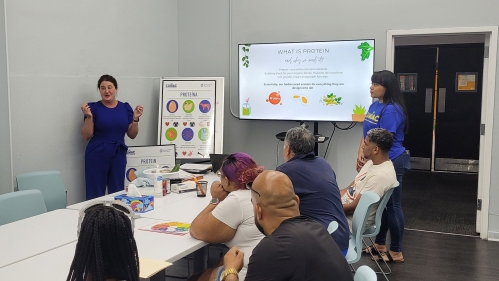 Seminar about food literacy and protein.