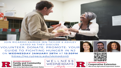 Join us for Volunteer, Donate, Promote: Your Guide to Fighting Hunger in NJ!