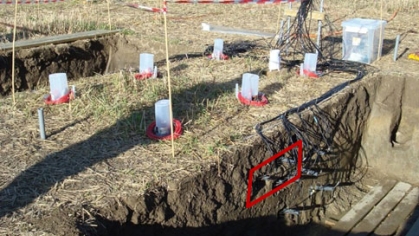 Soil monitoring sensors.