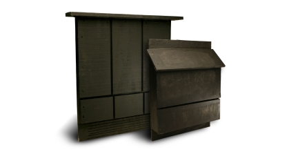 Two bat house designs approved by Bat Conservation International.