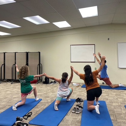 Kids yoga class.