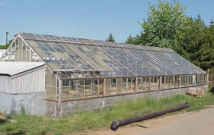 Greenhouse in need of repair.
